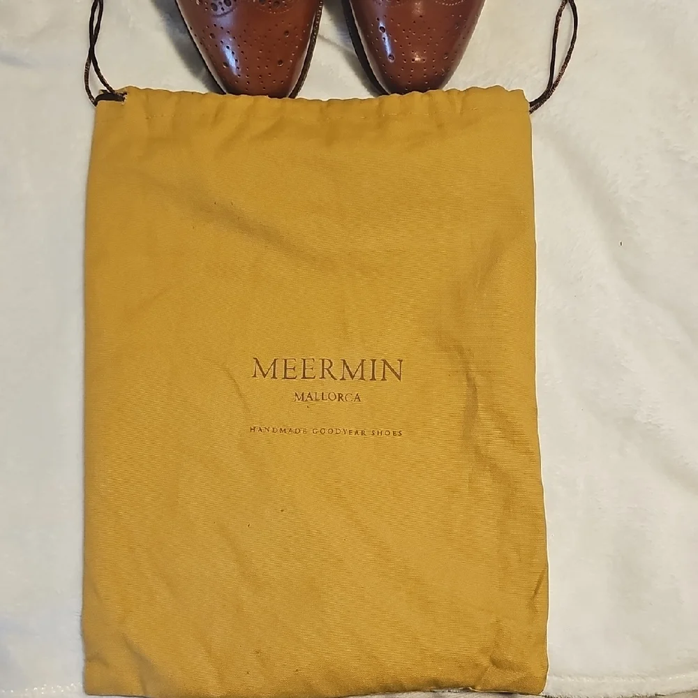 Classic Men's Brown Wingtip Oxford Dress Shoes